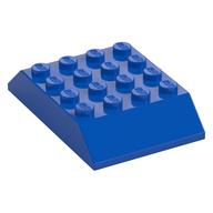 Brick Sloped 45° 6 x 4 Double [aka Train Roof] (Blue)