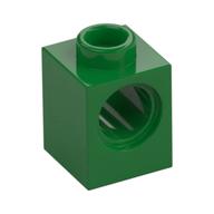 Technic Brick 1 x 1 with Pin Hole (Green)