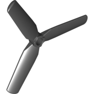 Propeller 3 Blade 9 Diameter (Black)