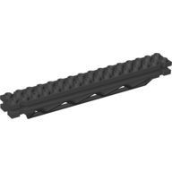 Support 2 x 16 x 2 Girder Triangular Horizontal (Black)
