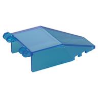 Windscreen 7 x 4 x 1 2/3 with Hinges (Trans-Dark Blue)