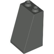 Brick Sloped 75° 2 x 2 x 3 [Hollow Studs] (Dark Gray)