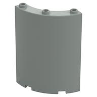 Panel 4 x 4 x 6 Quarter Cylinder (Light Gray)
