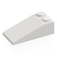 Brick Sloped 18° 4 x 2 (White)
