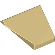 Brick Sloped 45° 2 x 1 Double / Inverted with Hollow Bottom (Tan)