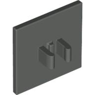 Road Sign Clip-on 2 x 2 Square (Dark Gray)