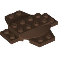 Plate Special 6 x 6 x 2/3 Cross with Dome (Brown)