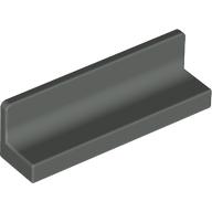 Panel 1 x 4 x 1 with Rounded Corners [Thick Wall] (Dark Gray)