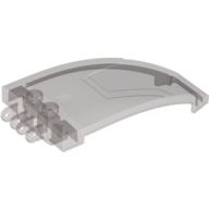 Windscreen 8 x 4 x 2 Curved Taper with Locking Dual 2 Fingers (Trans-Brown)