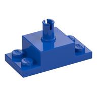 Brick Special 2 x 4, with 2 x 2 Brick with Top Pin and 1 x 2 Side Plates (Blue)