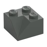 Brick Sloped 45° 2 x 2 Double Concave (Dark Gray)