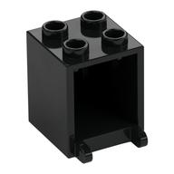 Box 2 x 2 x 2 [Hollow Studs] (Black)