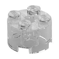 Brick Round 2 x 2 with Axle Hole (Trans-Clear)