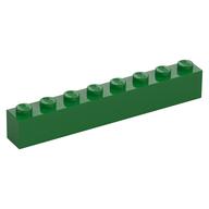 Brick 1 x 8 (Green)