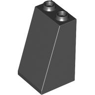 Brick Sloped 75° 2 x 2 x 3 [Hollow Studs] (Black)