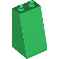 Brick Sloped 75° 2 x 2 x 3 [Hollow Studs] (Green)