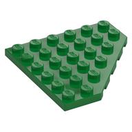 Wedge Plate 6 x 6 Cut Corner (Green)