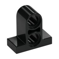 Technic Pin Connector Plate 1 x 2 x 1 2/3 [Two Holes On Top] (Black)