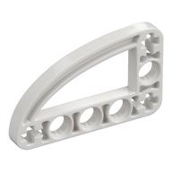 Technic Beam 3 x 5 L-Shape with Quarter Ellipse Thin (White)