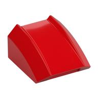 Brick Curved 2 x 2 with Lip, No Studs (Red)