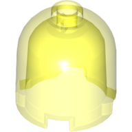 Brick Round 2 x 2 x 1 2/3 Dome Top, Blocked Open Stud (Trans-Neon Green)