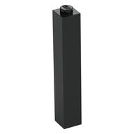 Brick 1 x 1 x 5 with Solid Stud (Black)