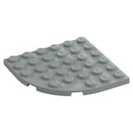 Plate Round Corner 6 x 6 (Light Gray)
