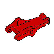 Animal Body Part, Alligator / Crocodile / Dragon Upper Jaw / Dinosaur Tongue (Red)