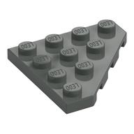 Wedge Plate 4 x 4 Cut Corner (Dark Gray)