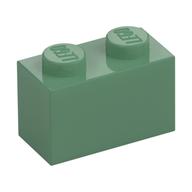 Brick 1 x 2 (Sand Green)