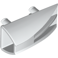 Fairing 1 x 4 Side Flaring Intake with Two Pins (White)