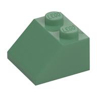 Brick Sloped 45° 2 x 2 (Sand Green)