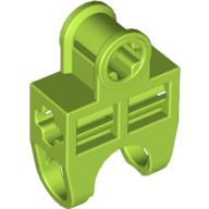 Technic Axle Connector 2 x 3 with Ball Socket, Open Sides (Lime)