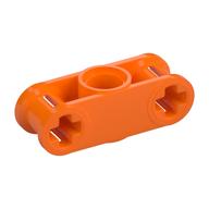 Technic Axle and Pin Connector Perpendicular 3L with Centre Pin Hole (Orange)