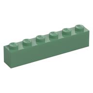 Brick 1 x 6 (Sand Green)