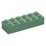 Brick 2 x 6 (Sand Green)
