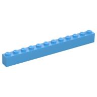 Brick 1 x 12 (Medium Blue)