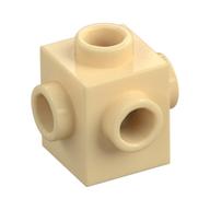 Brick Special 1 x 1 Studs on 4 Sides (Tan)
