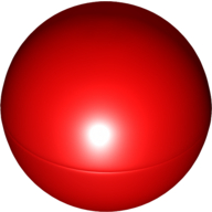 Ball, Hard Plastic, 51mm (approx. 6 studs diameter) (Red)