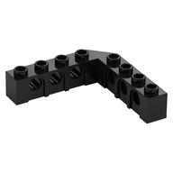 Technic Brick 5 x 5 Right Angle (1 x 4 - 1 x 4) (Black)