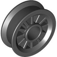 Wheel Spoked 2 x 2 with Pin Hole (Black)
