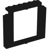 Door Frame 2 x 8 x 6 Swivel without Bottom Notches (Black)