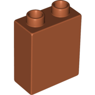 Duplo Brick 1 x 2 x 2 (Dark Orange)