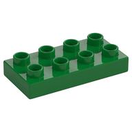 Duplo Plate 2 x 4 (Green)