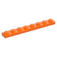 Plate 1 x 8 (Orange)
