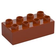 Duplo Brick 2 x 4 (Dark Orange)