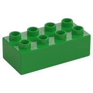 Duplo Brick 2 x 4 (Bright Green)