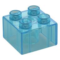 Duplo Brick 2 x 2 (Trans-Light Blue)
