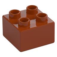 Duplo Brick 2 x 2 (Dark Orange)