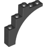 Brick Arch 1 x 5 x 4 [Continuous Bow] (Black)